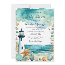 Baby shower phare nautique