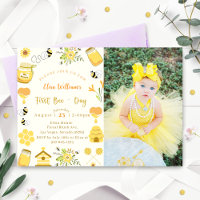 Baby shower photo d'abeilles du premier jour