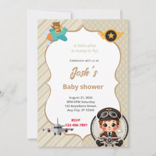 Invitation Baby shower pilote