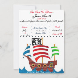 Invitation Baby shower pirate