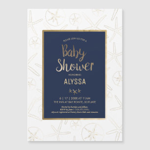 Invitation baby shower - Plage, Nautique