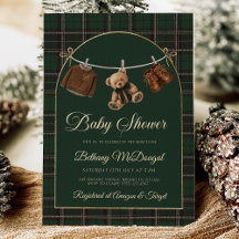 Baby Shower Polo Teddy Bear Classic