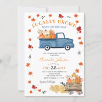 Baby shower pour Citrouille Camion à croissance lo