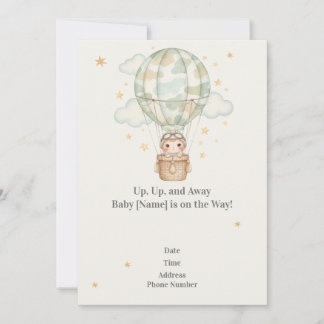 Invitation baby shower pour les familles militaire