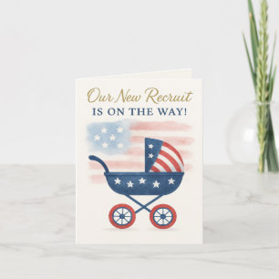 Invitation baby shower pour les familles militaire