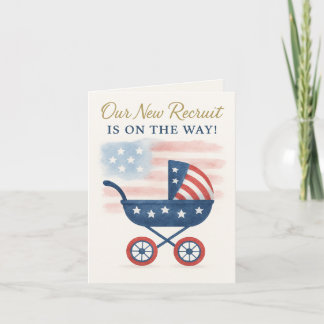 Invitation baby shower pour les familles militaire
