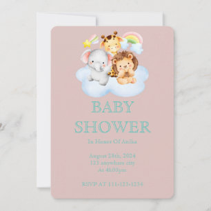 INVITATION baby shower POUR LES FILLES