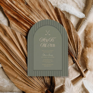 Invitation Baby-shower pour nouveau golfeur au club