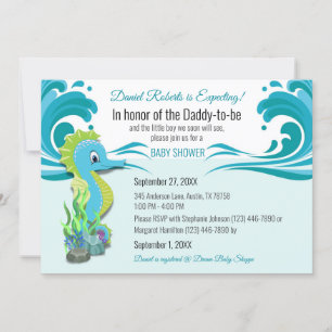 Invitation baby shower pour papa-to-be attendu gar