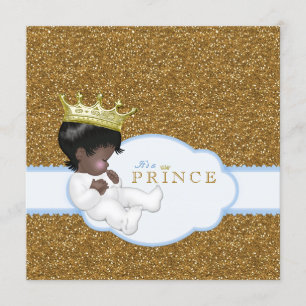 Invitation Baby shower pour petit garçon indien