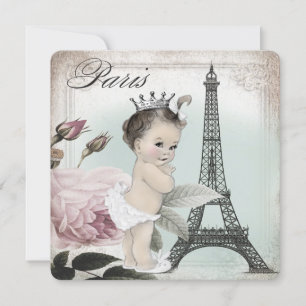 Invitation Baby shower Princess Paris