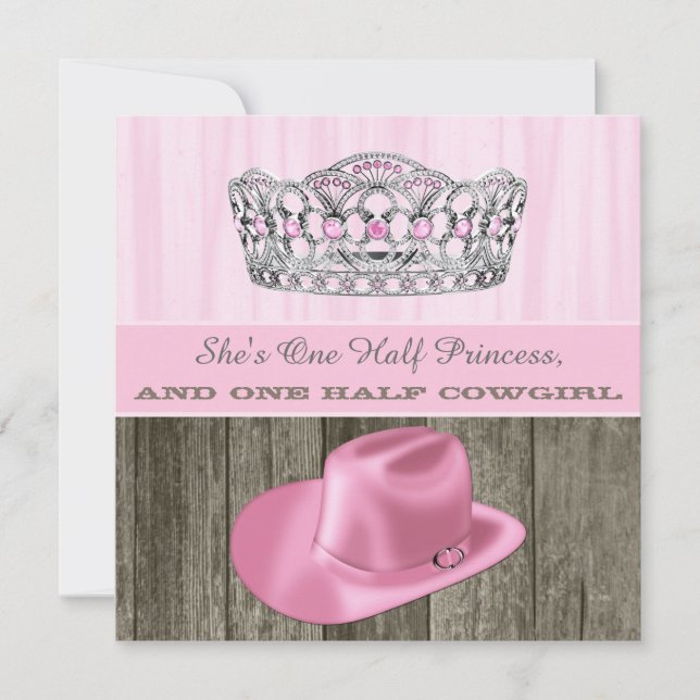 Invitation Baby shower Princesse (Devant)