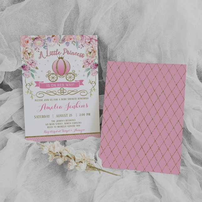 Invitation Baby shower Princesse (Créateur téléchargé)