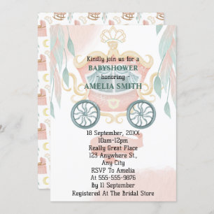 Invitation Baby shower Princesse