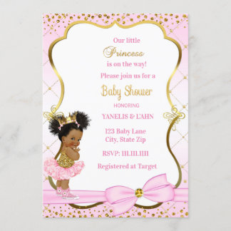 Invitation Baby shower Princesse