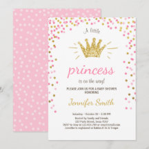 Invitation Baby shower Princesse Parties scintilla
