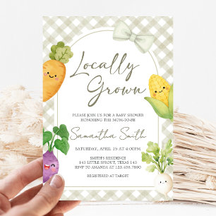 Invitation Baby Shower produits locaux