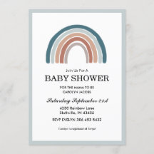 Baby shower Rainbow Blue Boy