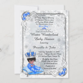 Invitation Baby shower rendant hommage au GARÇON, Prince Boy,
