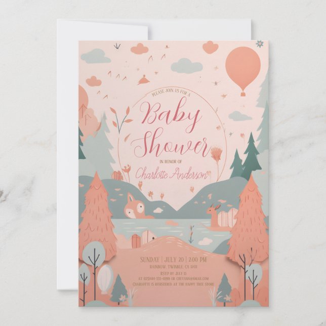 Invitation Baby shower River Vista (Devant)