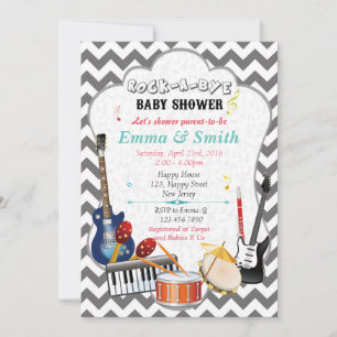 Invitation Baby shower Rock-A-Bye