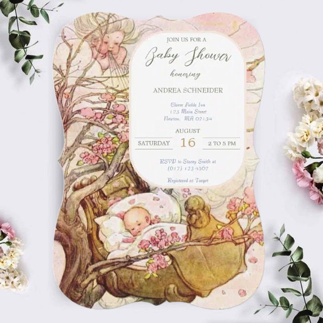 Invitation Baby shower Rock A Bye Baby Nursery Rhyme (Créateur téléchargé)