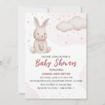 Invitation Baby shower rose
