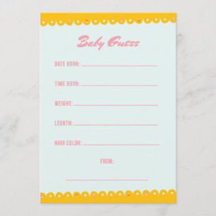 Invitation Baby shower rose