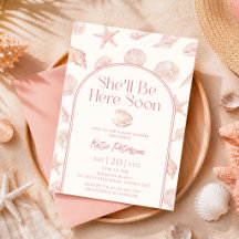 Baby Shower Rose Coquillage Elle Sera Là