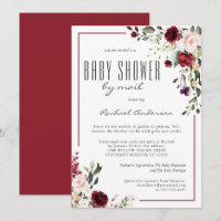 Baby shower Rose de Bourgogne par courrier