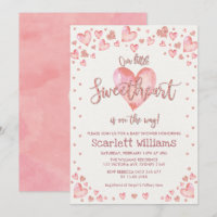 Baby shower Rose  des Valentines d'or pour filles