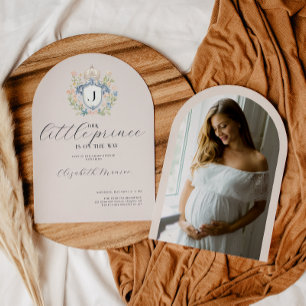 Invitation Baby shower Royal Crest Little Prince