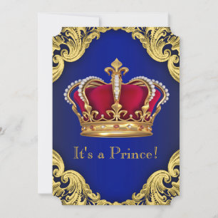 Invitation Baby shower Royal Fancy Prince