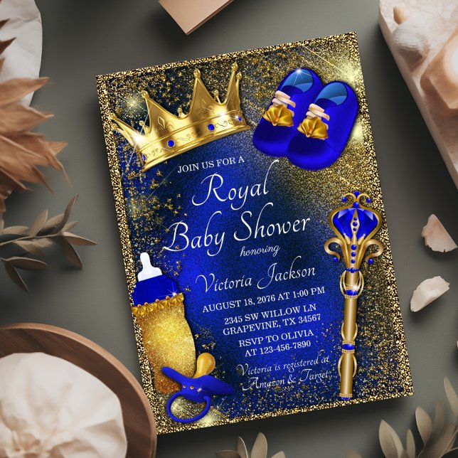 Invitation Baby shower Royal Prince (Créateur téléchargé)