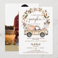 Baby shower rustique de tonalité de camionnette Ci