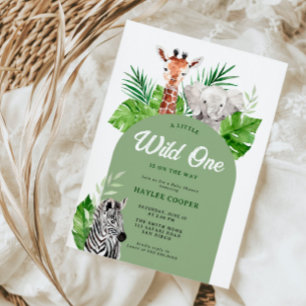 Invitation Baby shower Safari
