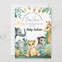 Baby shower Safari