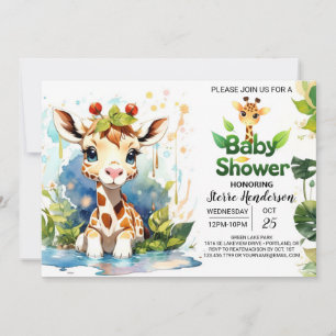 Invitation Baby shower Safari Adventure
