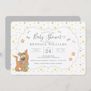 Invitation Baby shower Scooby-Doo