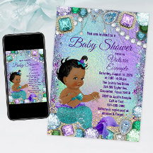 Baby Shower Sirène Africaine Bijou