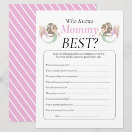 Invitation Baby shower sirène sous la mer