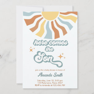 Invitation Baby shower solaire