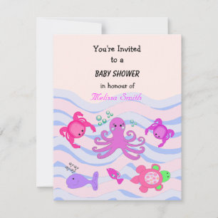Invitation Baby Shower Sous l'Océan