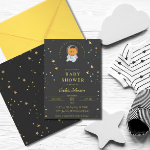 Invitation Baby shower spatial, Cute Cat, Cutie cosmique