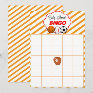 Invitation Baby shower Sportif Blank Gift Baby Cards