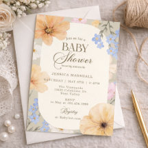 Baby shower, Spring, Floral, Summer,Gender neutral