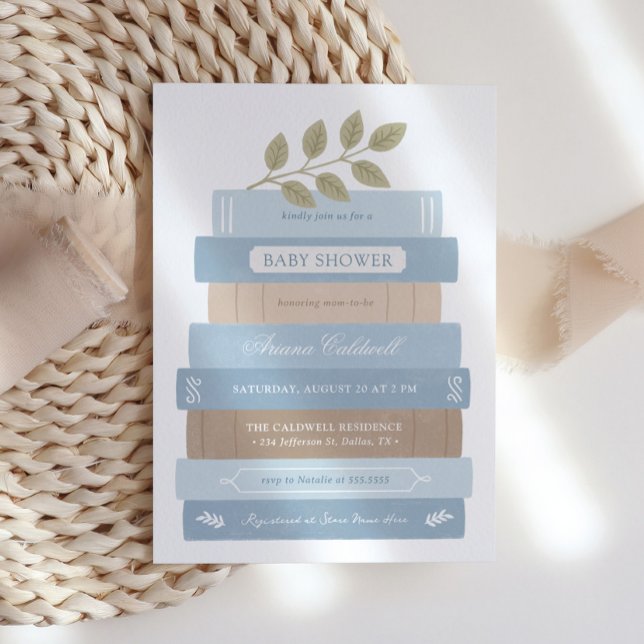 Invitation Baby shower Storybook Blue Boy (Créateur téléchargé)