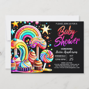 Invitation Baby shower sucré Candy