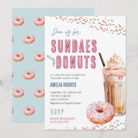 Baby shower Sundaes Milkshakes Donuts Brunch Lunch