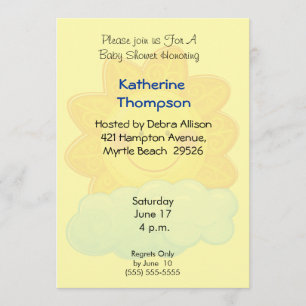 Invitation Baby shower Sunshine